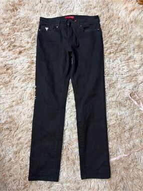 GUESS Black Skinny Jeans Mid-High Rise Stretch Size M